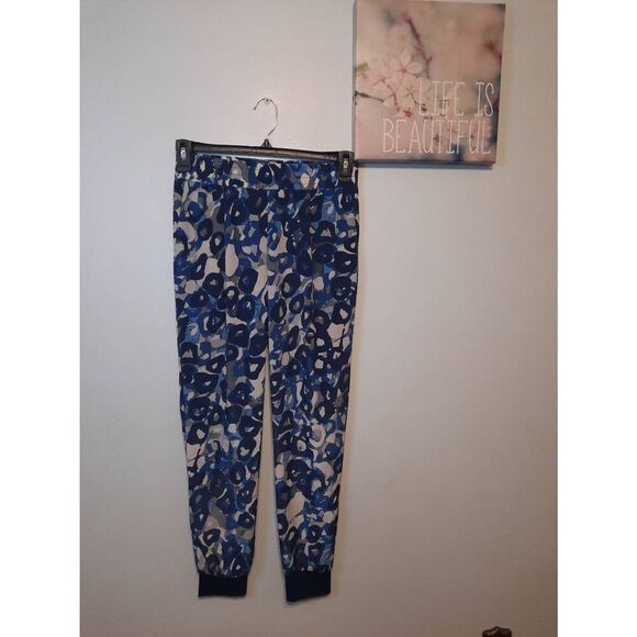 WAYF Where Are You From Size S Blue Print Joggers - Picture 1 of 4